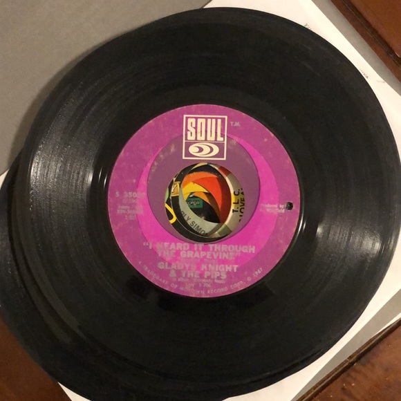 Gladys Knight & The Pips Heard It Through The Grapevine Vinyl 45 Record '67 - Picture 4 of 4
